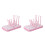 2Pièces Séchage Rose Support Bottles Flexible En PP Sécurisé 6