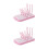 2Pièces Séchage Rose Support Bottles Flexible En PP Sécurisé 7