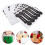 Stickers Cachets Autocollants Noir Pour Cadeaux 8