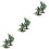 6Pièces Modèles Mini Arbres Simulation Pour Artisanat DIY 4