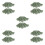 50Pièces Mops Vert Olive Pour Aquarium Protection 6