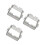 3Ensembles Clôtures Miniatures Plastique Gris Clair DIY 8