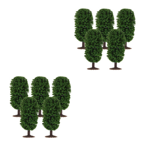 10Pièces Arbres De Polyvalents Pour Diorama Train 2