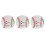 3Pièces De Baseball Multicolores Entraînement Enfant PU 10