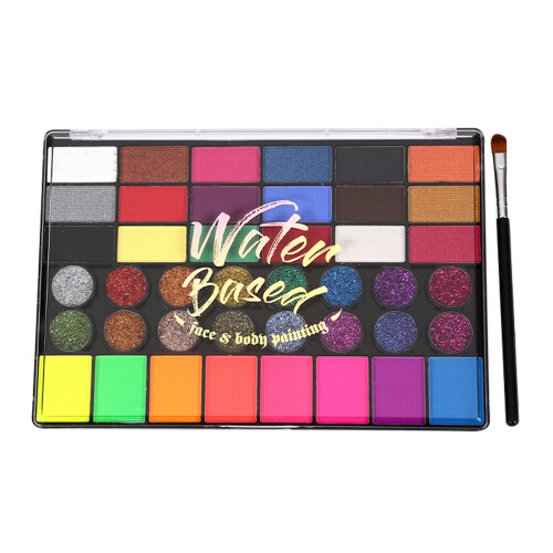 2Sets Feestkleurige Gezichtspoeder Multi-Use En Draagbaar Kit 1