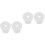 4Pièces Cache Trou Bras Essuie-Glace Transparent Durable 5