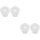 4Pièces Cache Trou Bras Essuie-Glace Transparent Durable 7