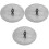 3Pièces Ensemble Éteignoir Acier Argent Usage 5