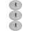 3Pièces Ensemble Éteignoir Acier Argent Usage 10
