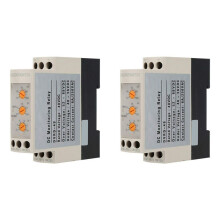 2X Overvoltage and Undervoltage Protector 48V Relay 35mm Rail with LED Lights for Motor 52-68V 40-56V(DC48V)