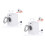 2Pièces Mini Machine À Laver Blanche Métal Décor Maison 9