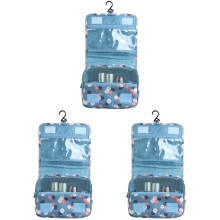 3St Sky Blue Draagbare Waterdichte Organizer Voor Toiletartikelen