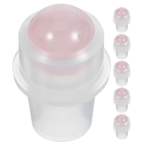 24Pièces Billes Rouleuses Compactes Jade Rose Pour Flacons D’huiles 1