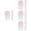 24Pièces Billes Rouleuses Compactes Jade Rose Pour Flacons D’huiles 7