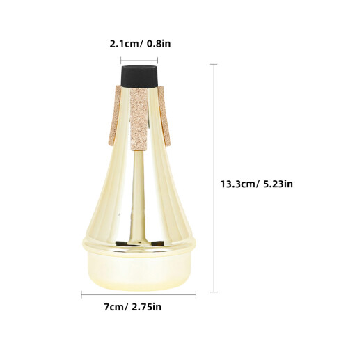 2Pièces Sourdine Trompette En ABS Réduction Bruit Portable 1