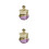 2Pièces Pots Cosmétiques Violet Réutilisables Pour Crème Luxe 2