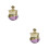 2Pièces Pots Cosmétiques Violet Réutilisables Pour Crème Luxe 5