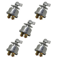 5X Interruttore di Scollegamento Della Batteria Principale Da 12-24 V, Isolatore per Interruzione 'Alimentazione Della Batteria per Auto, Veicoli,