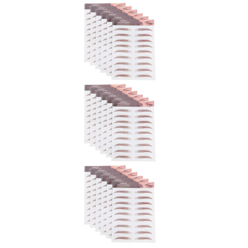 Sourcils Temporaires 3D Transfert Eau Étanches Marron 2