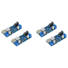 4x  6V 9V 12V 24V para  5V 5A Módulo Conversor Buck, 9-36V Abaixe para USB 5V Transformador Regulador de TensãO de Saída Dupla