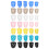 175Pièces Capuchons Silicone Variés Protège Doigts Pour Guitare 2