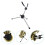 2Pièces Pied Support Saxophone Portable Stable Ergonomique Noir 7