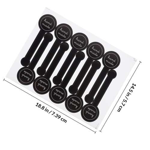 Étiquettes Adhésives Noires Pour DIY 1