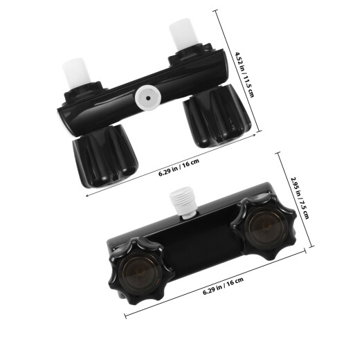 1 Pièce Robinet ABS Noire Rv Pour Douche Et Accessoires D’évier 1