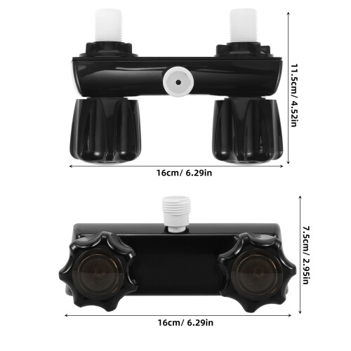 1 Pièce Robinet ABS Noire Rv Pour Douche Et Accessoires D’évier 2