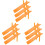 9Pièces Panneaux En Plastique Orange Pour Enseignants 2