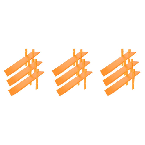9Pièces Panneaux En Plastique Orange Pour Enseignants 2