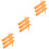 9Pièces Panneaux En Plastique Orange Pour Enseignants 4