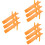 9Pièces Panneaux En Plastique Orange Pour Enseignants 5