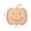 2Pièces Plateau Bois Kaki Pour Halloween 2