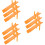 9Pièces Panneaux En Plastique Orange Pour Enseignants 6