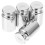 8Pièces Poids Calibrage Laboratoire Durable Argent 2
