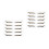 10Paires Eyeliner Pailleté Auto-Adhésif Pe Multiusage Multi 4
