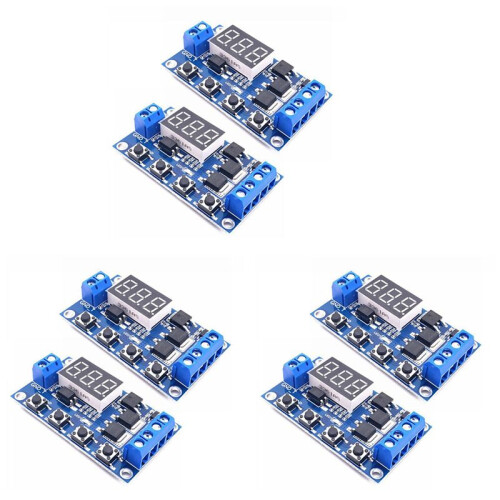 6Pcs DC12-24V Dual MOS Digital  Delay Relay Trigger Cycle Timer Delay  Circuit Board Timing Control Module 1