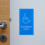 Handicapé Bleue Pour Toilettes 6