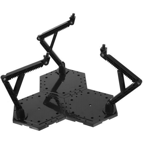 2Pièces Support Action Figurine Plastique Noir Usage Domestique 2