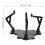 2Pièces Support Action Figurine Plastique Noir Usage Domestique 9
