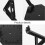 2Pièces Support Action Figurine Plastique Noir Usage Domestique 10
