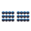 24Pcs Sky-Blue Billiard Chalk for Cues with Protective Box 5