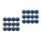 24Pcs Sky-Blue Billiard Chalk for Cues with Protective Box 8