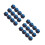24Pcs Sky-Blue Billiard Chalk for Cues with Protective Box 10