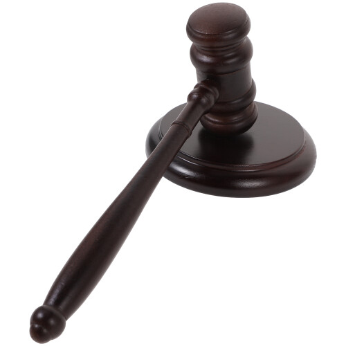 4Pièces Maillets De Justice En Bois Solide Jouet Décoratif 2