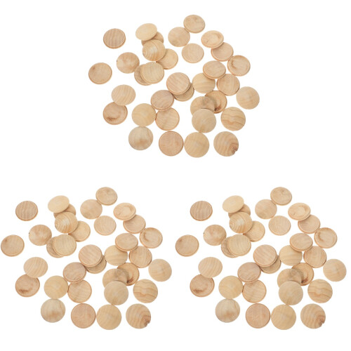 300Pièces Bouchons En Bois Beige Pour Trou De , Réutilisables 2