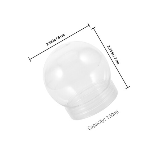 45Pièces Boules À Neige Transparentes DIY Décoration Hiver 2
