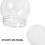 45Pièces Boules À Neige Transparentes DIY Décoration Hiver 9