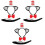 3Ensembles -Tête Chat Oreilles Costume Queue Accessoires Cosplay 5